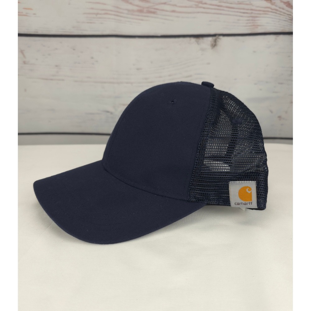 Carhartt Rugged Professional Series Navy Blue Mesh Back Trucker Hat‎ OSFA
